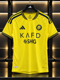 Al Nassr 2025/26 Home Jersey – Yellow & Navy adidas Football Shirt