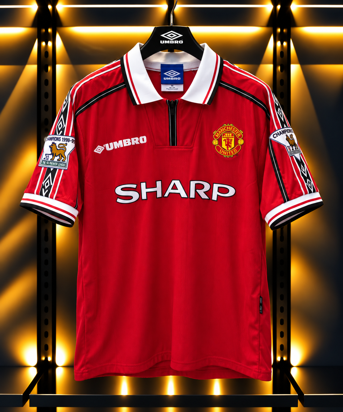 Manchester United 1998/99 Home Football Jersey – Umbro Retro