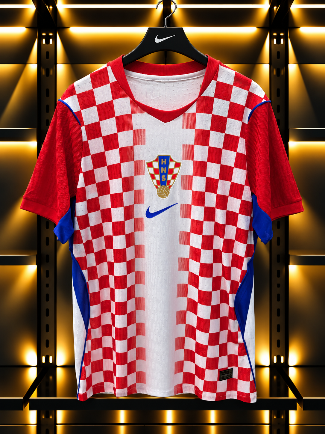 Croatia 2026 Home Football Jersey – Red & White Checkerboard