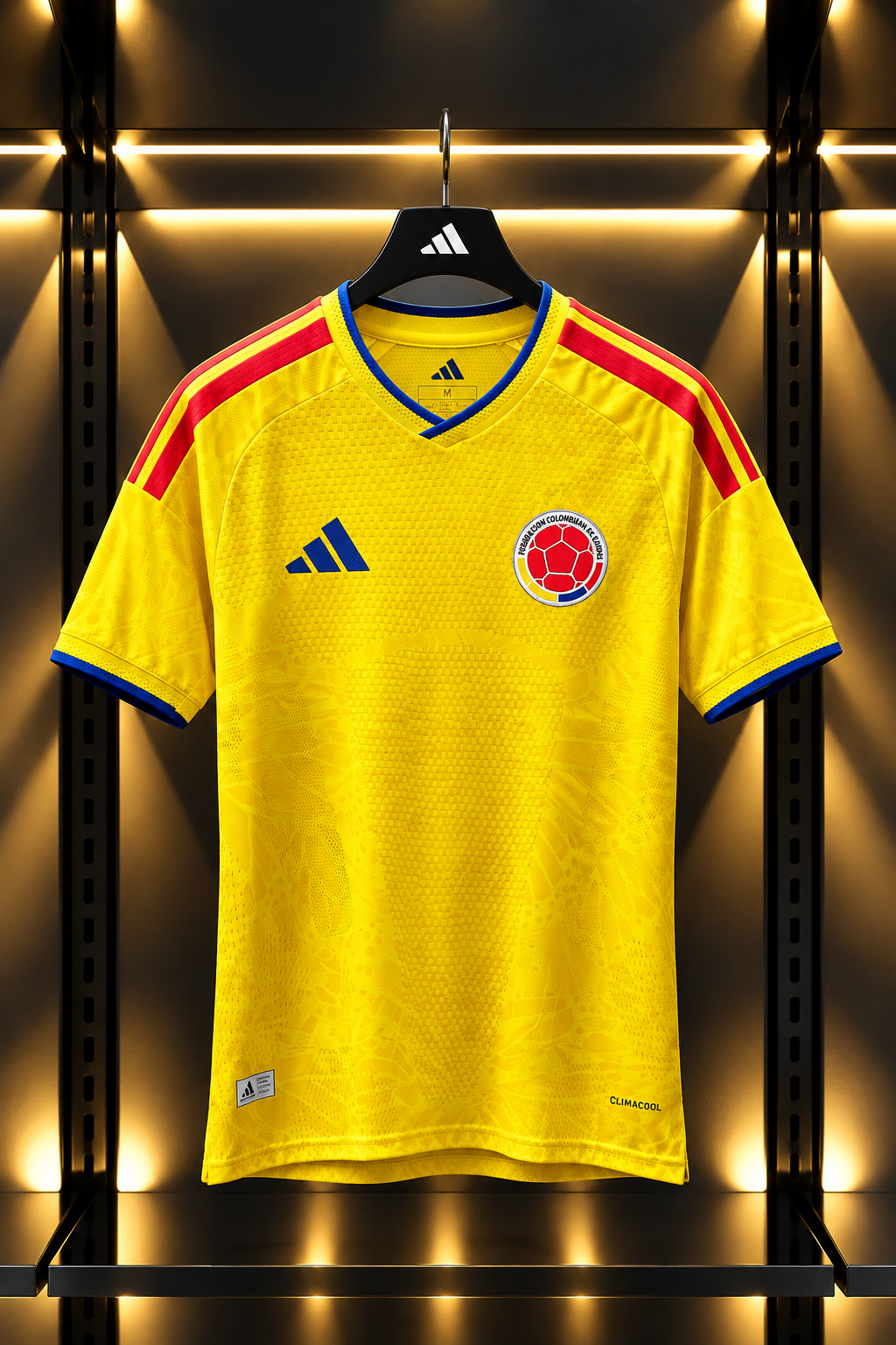 Colombia 2024/25 Home Football Jersey – Yellow, Red & Blue Adidas Soccer Shirt