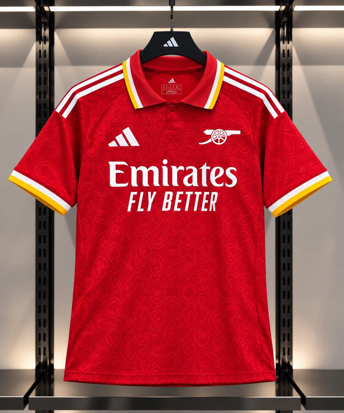 Arsenal 2025/26 Home Jersey – Red & Gold Football Shirt