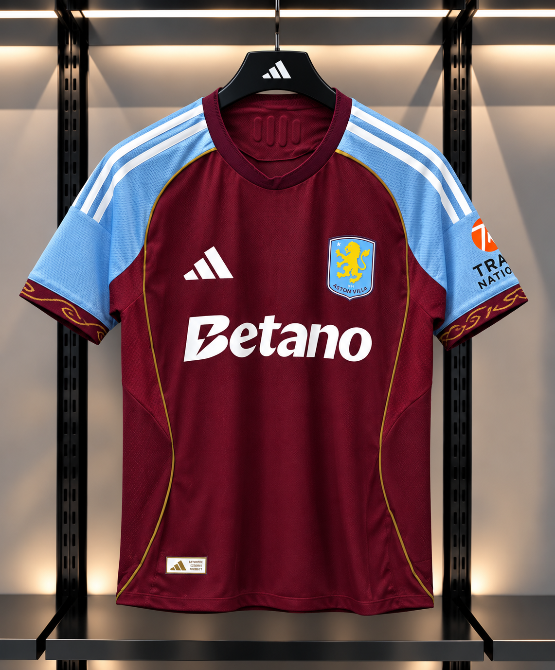 2026/2027 Aston Villa Home Football Jersey – Claret & Sky Blue