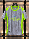 2026/2027 Manchester City Away Football Jersey – Grey & Lime