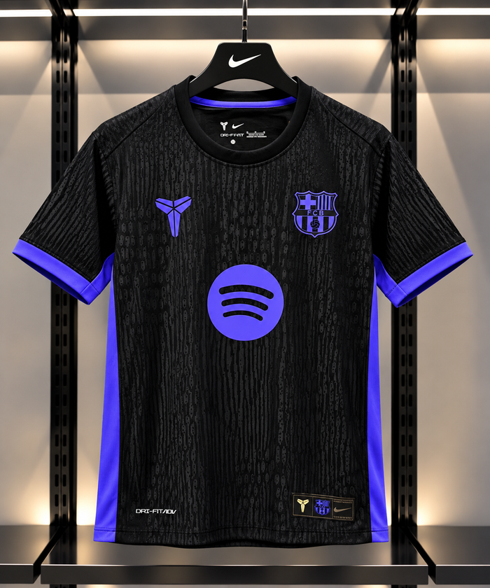 FC Barcelona Black & Purple Kobe Edition Football Jersey
