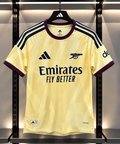Arsenal FC 2025/26 Away Football Jersey – Cream & Navy
