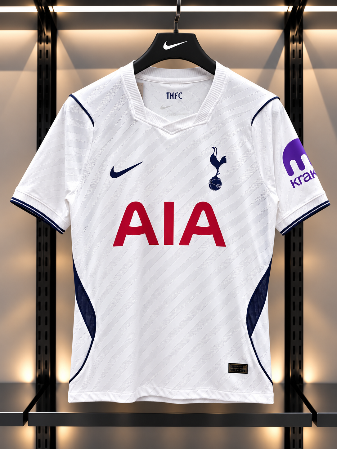 2025/2026 Tottenham Hotspur Home Football Jersey – White & Navy