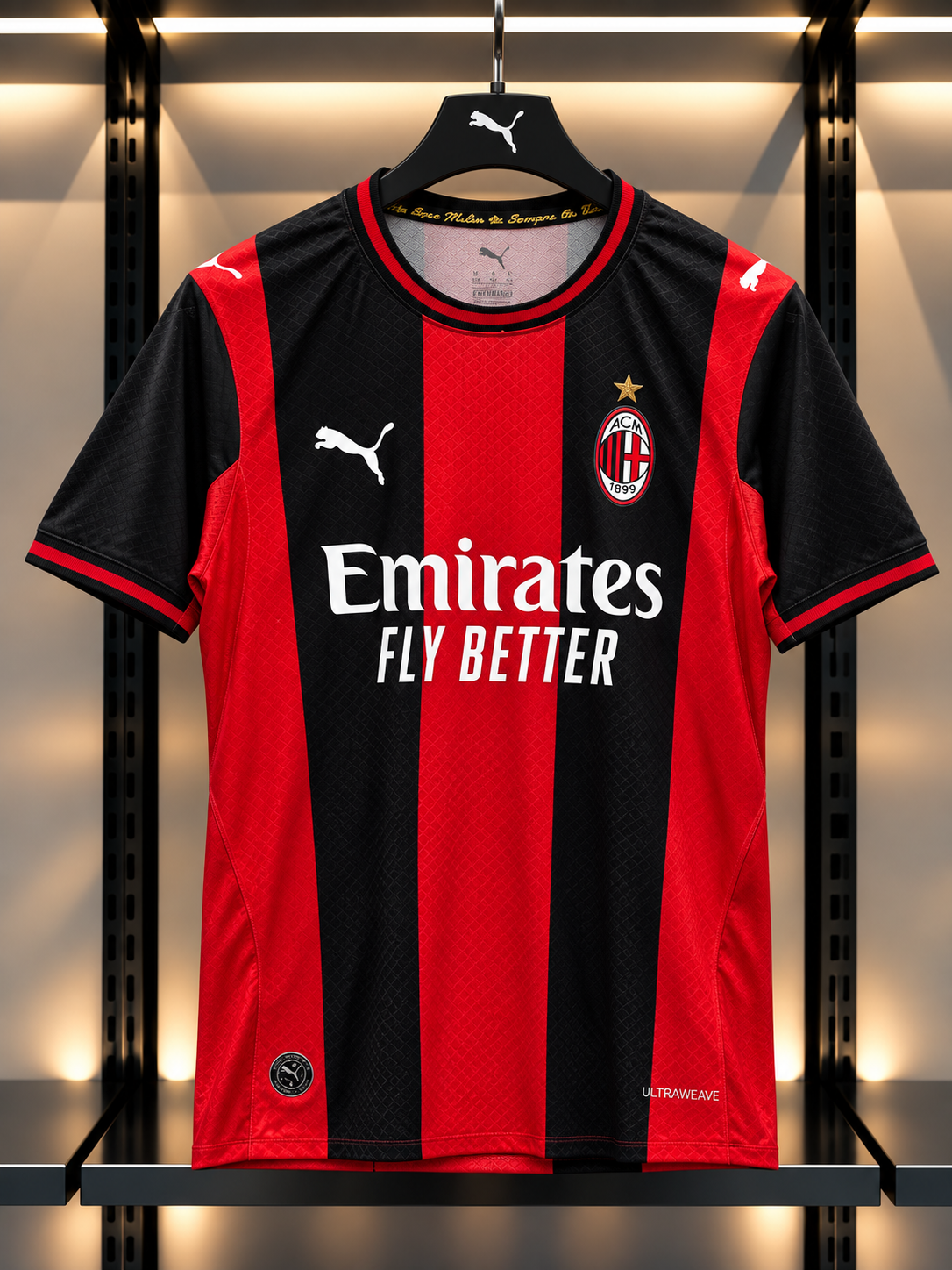 2025/2026 AC Milan Home Football Jersey – Red & Black