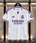 Real Madrid White & Purple Football Jersey – Emirates Fly Better