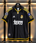 Real Madrid 1999/2000 Away Football Jersey – Black & Gold