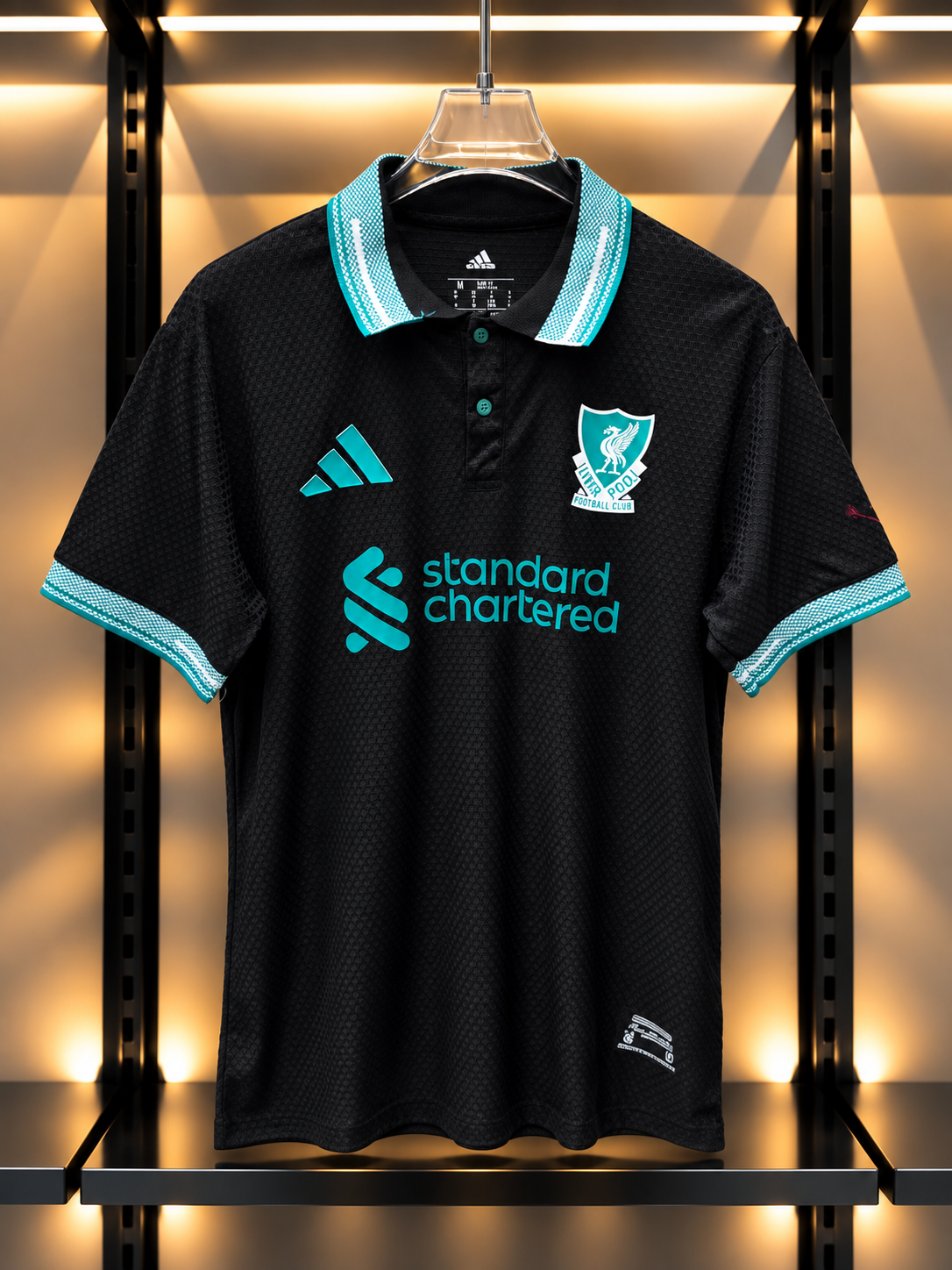 2025/2026 Liverpool FC Away Football Jersey – Black & Teal