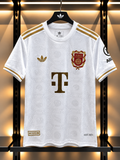 2025/2026 Bayern Munich 125th Anniversary Football Jersey – White & Gold