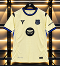FC Barcelona 2025/26 Away Jersey – Cream & Blue