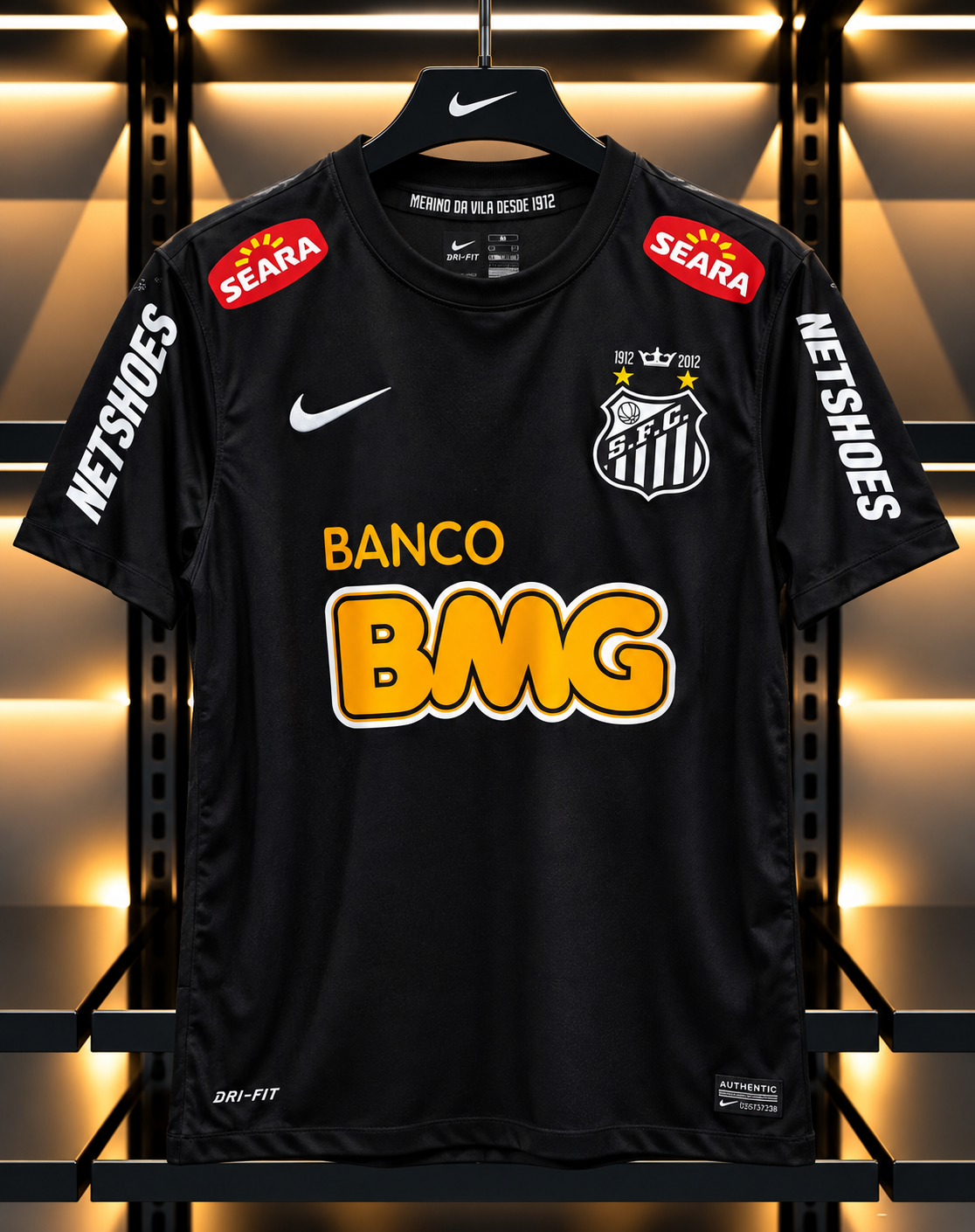 Santos FC Black Away Jersey – Nike DRY-FIT