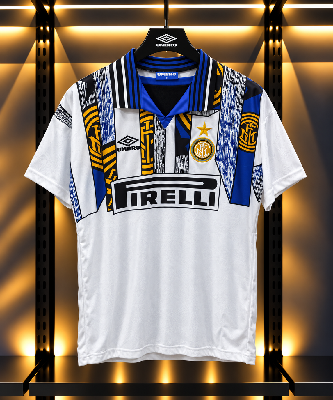 Inter Milan 1995/96 Away Football Jersey – Umbro Retro