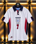 England 1997/98 Home Football Jersey – #7 Retro