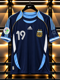 Argentina 2006 World Cup Retro Messi #19 Away Jersey