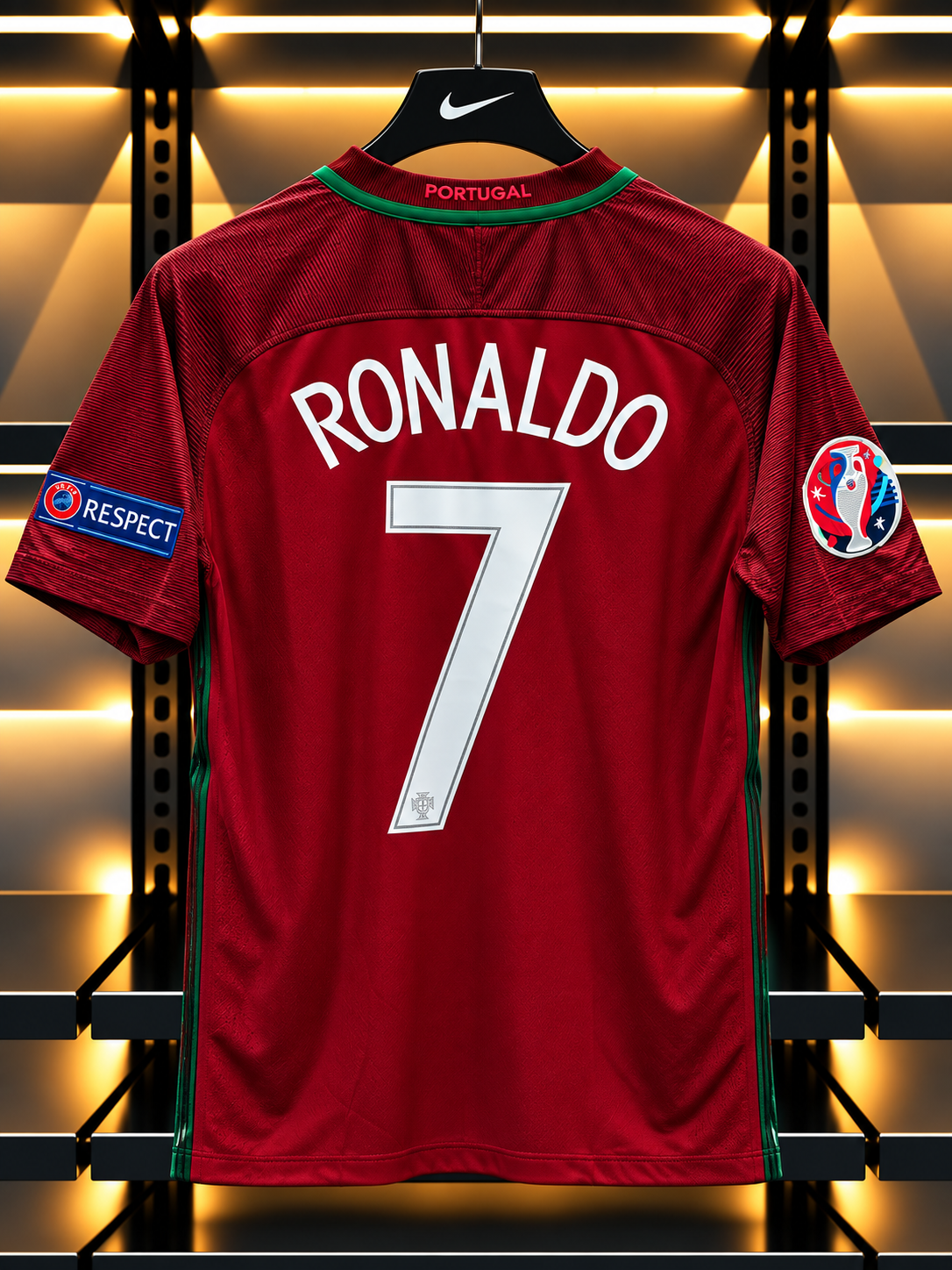 Portugal National Team #7 Home Jersey – Nike Dri-FIT | Classic Portugal Football Shirt