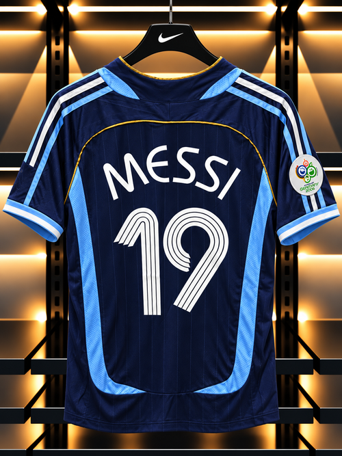 Argentina 2006 World Cup Retro Messi #19 Away Jersey
