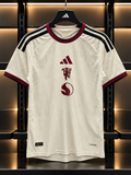 Manchester United 2026/27 Away Jersey – Cream & Burgundy Football Shirt