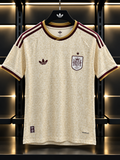 Spain 2024 Away Jersey – Cream & Burgundy adidas Football Shirt