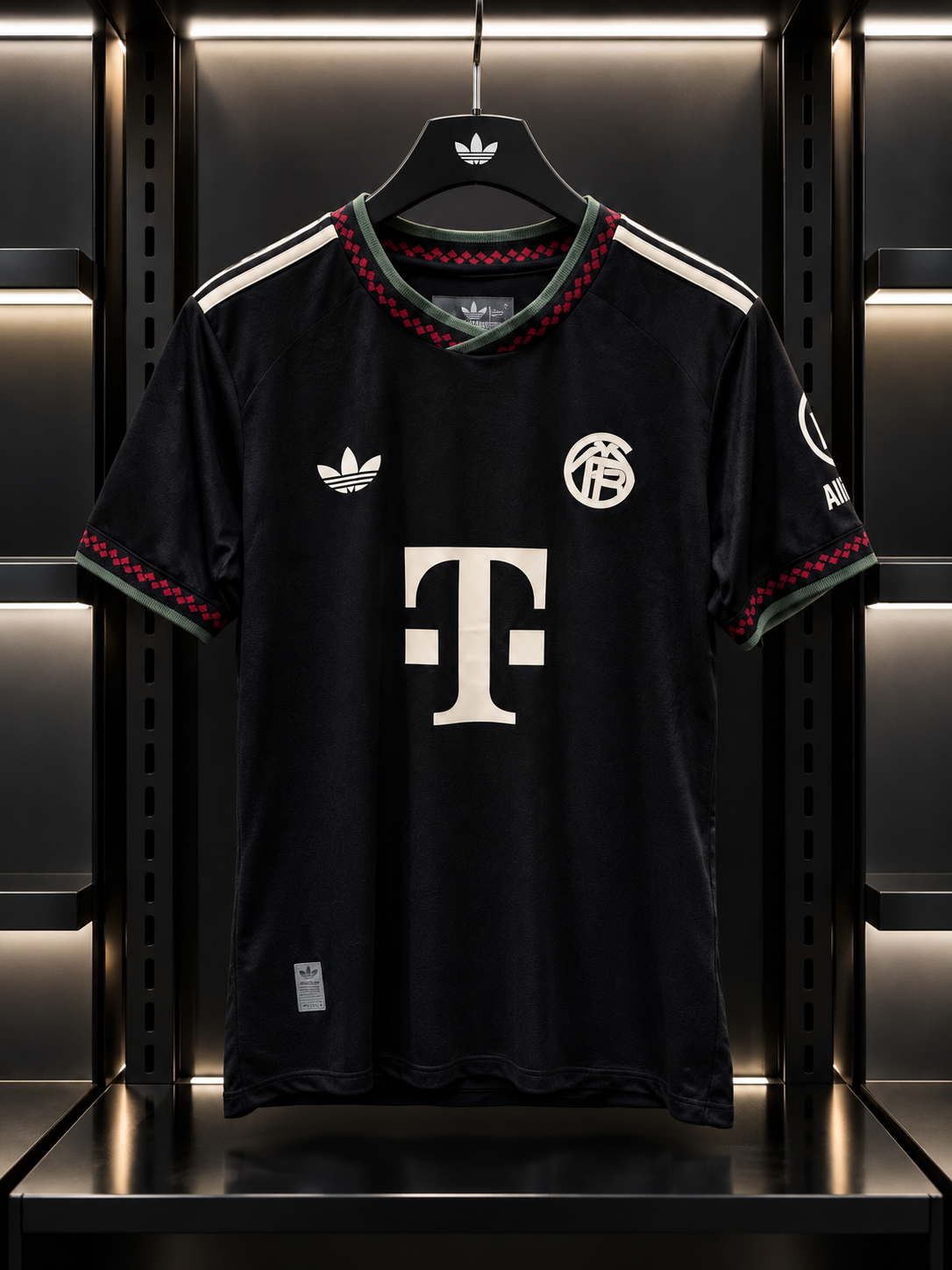 Bayern Munich 2025/26 Third Jersey – Black & Cream adidas Football Shirt