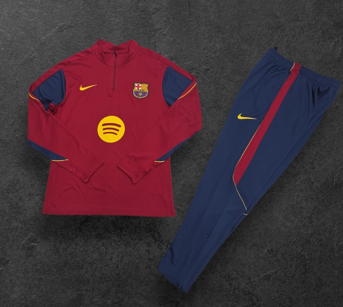 FC Barcelona Training Tracksuit – Maroon/Navy, Nike, Spotify sponsor