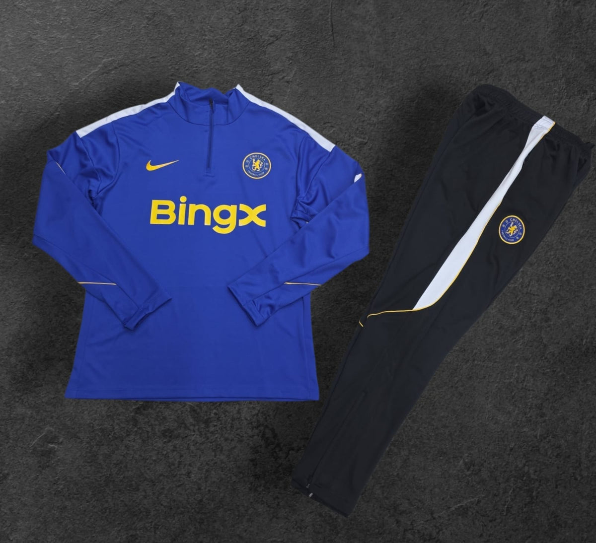 Chelsea Training Tracksuit – Blue/Black, Nike, BingX sponsor