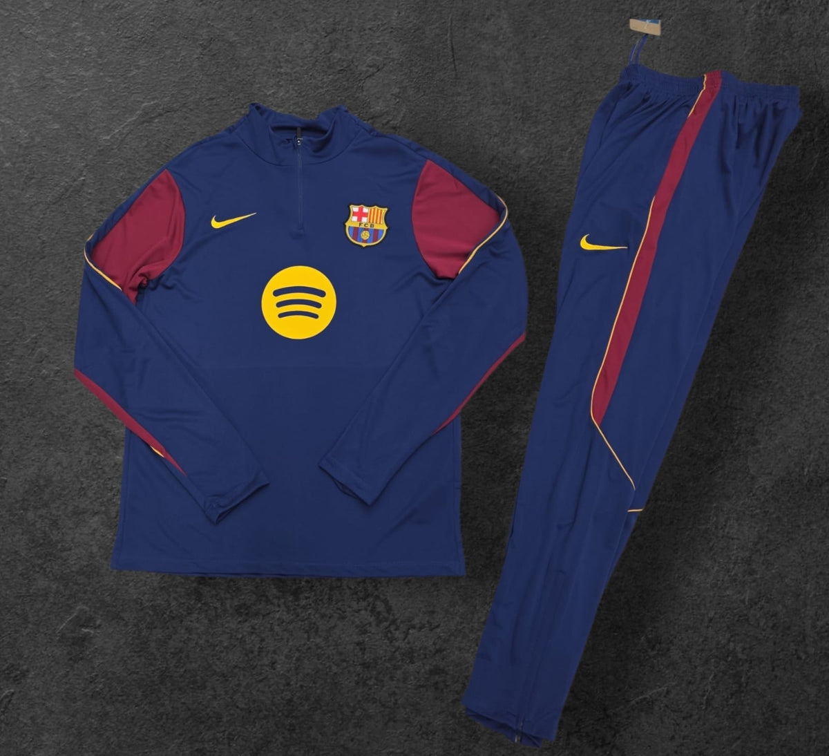 FC Barcelona Training Tracksuit – Navy/Maroon, Nike, Spotify sponsor