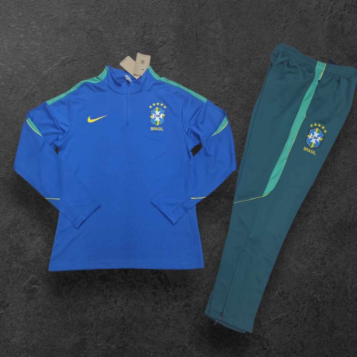 Brazil National Team Training Tracksuit – Blue/Teal, Nike