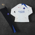 PSG Away Training Tracksuit – White/Blue, Nike, Qatar Airways sponsor