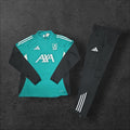 Liverpool Training Tracksuit – Teal/Black, Adidas, AXA sponsor