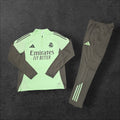 Real Madrid Training Tracksuit – Mint Green/Grey, Adidas, Emirates sponsor