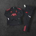 Liverpool Training Tracksuit – Black/Red, Adidas, AXA sponsor