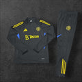 Manchester United Training Tracksuit – Black/Yellow/Blue, Adidas, Tezos sponsor