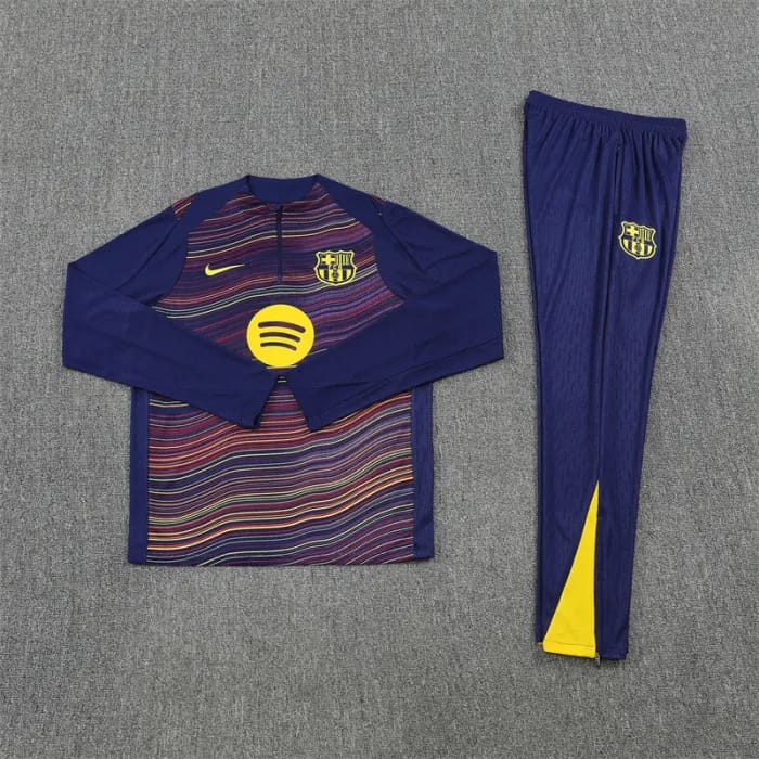 FC Barcelona Training Tracksuit – Navy Multicolor Stripe, Nike, Spotify sponsor